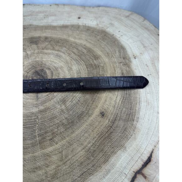 Men’s Reversible Alligator Pattern Dress Belt - (Size Medium) Black & Brown - Picture 11 of 16